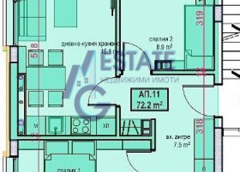 Three-room apartment гр. Приморско, Primorsko - photo 1