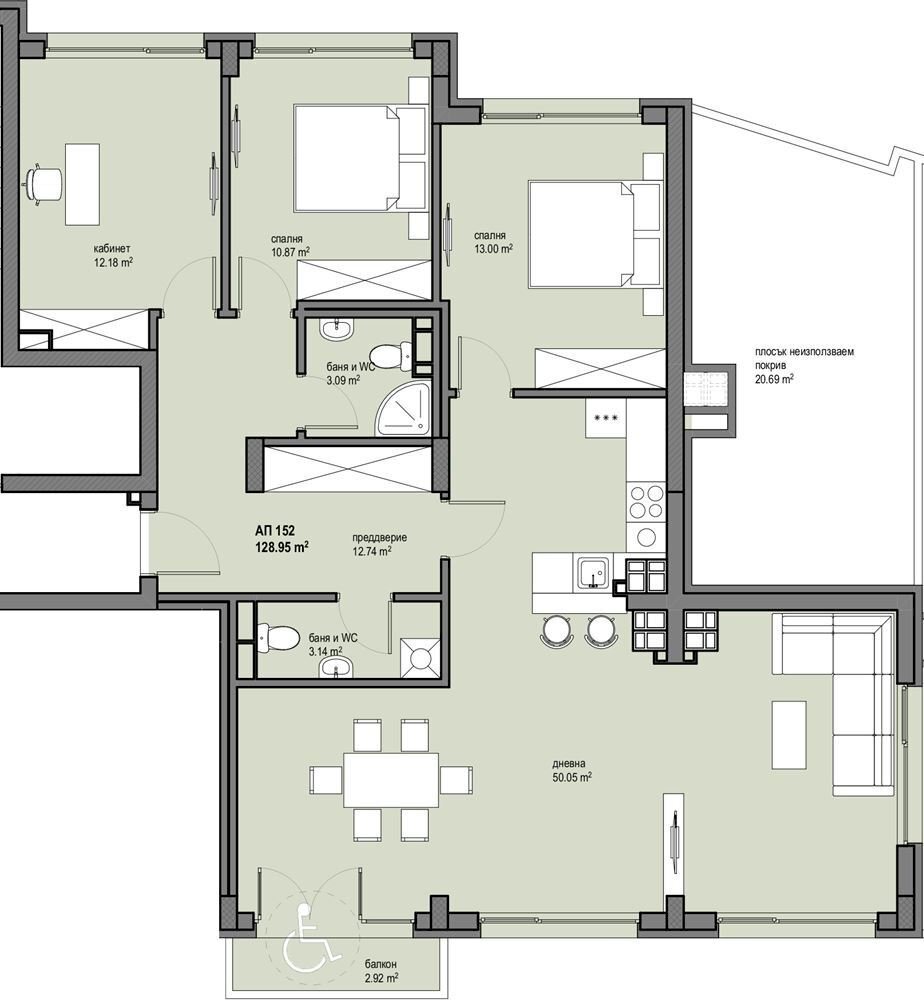Four-room apartment Sofia (neighborhood Левски Г) - photo 1