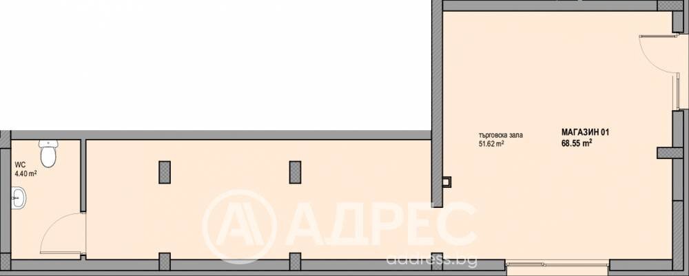 Commercial Premises Sofia - floor plans 1