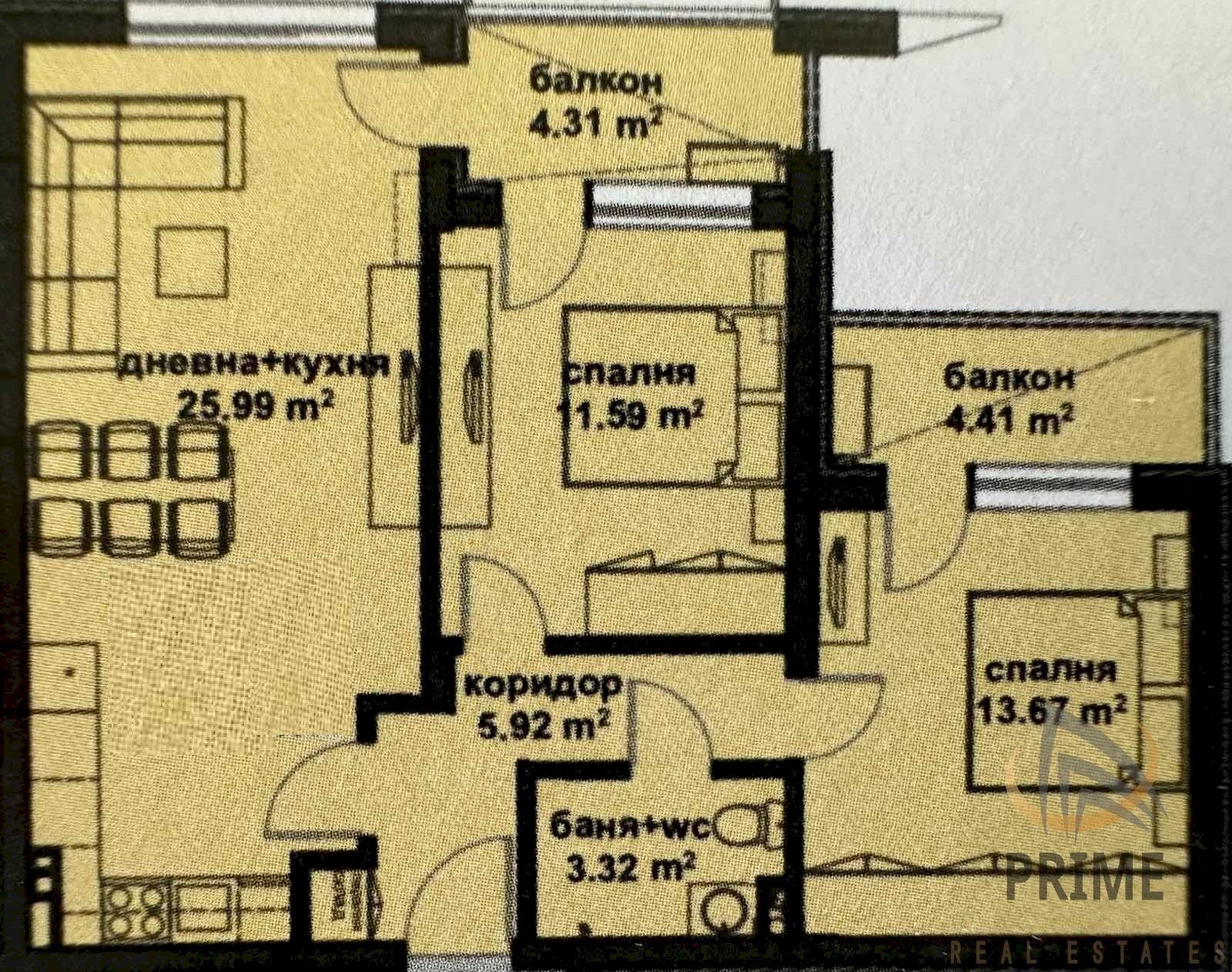 Apartment Burgas (neighborhood Славейков) - photo 1