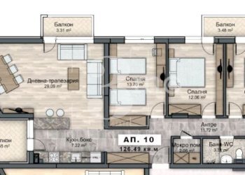 Four-room apartment Sofia (neighborhood Овча купел 2) - photo 1