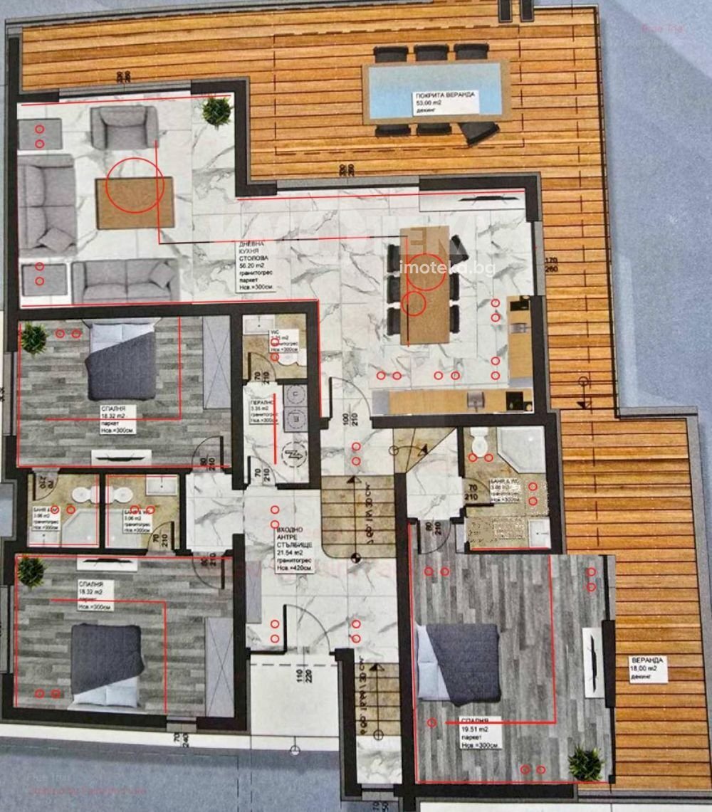 Independent house Belashtitsa village, Plovdiv - floor plans 1