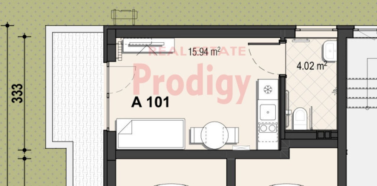 One-room apartment Sofia (neighborhood Бъкстон) - photo 1