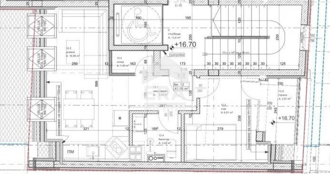 Two-room apartment Sofia (neighborhood Банишора) - floor plans 1