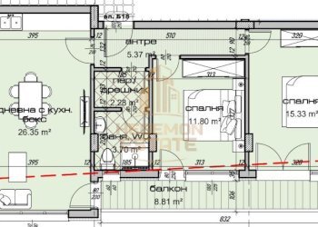 Three-room apartment Varna - photo 1