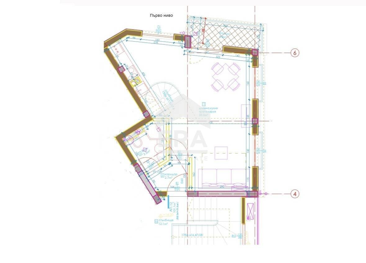 Quadrilocale Varna (zona Център) - planimetria 1
