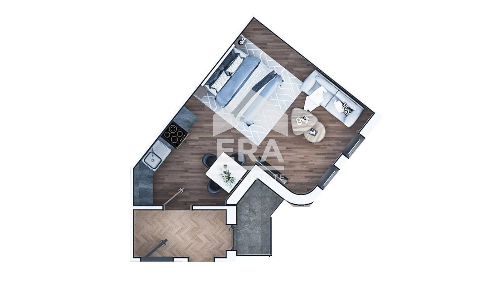 Monolocale Sofia (zona Зона Б-19) - planimetria 1