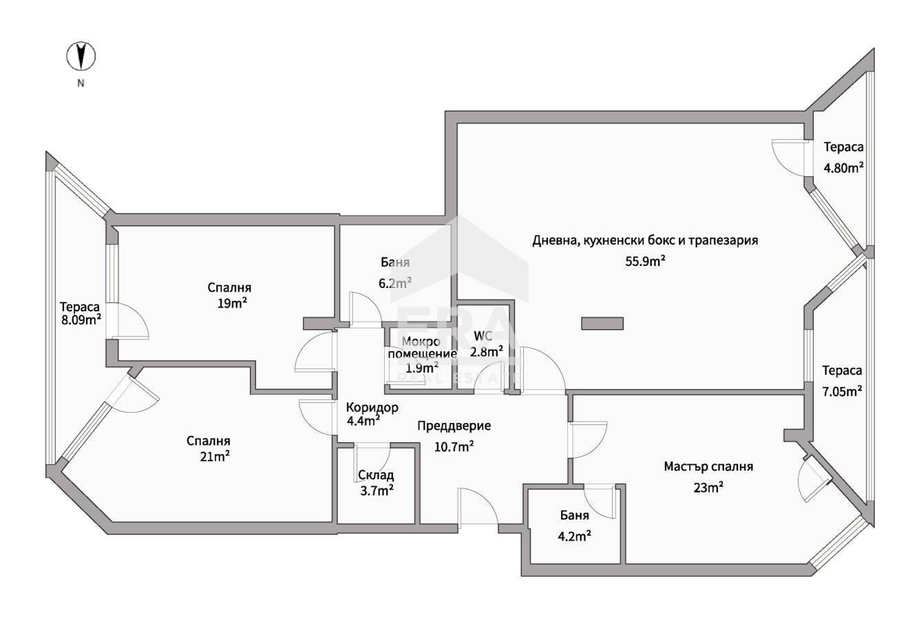 Apartment Sofia (neighborhood Младост 2) - floor plans 1
