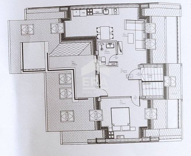 Two-room apartment Sofia (neighborhood Банишора) - floor plans 1