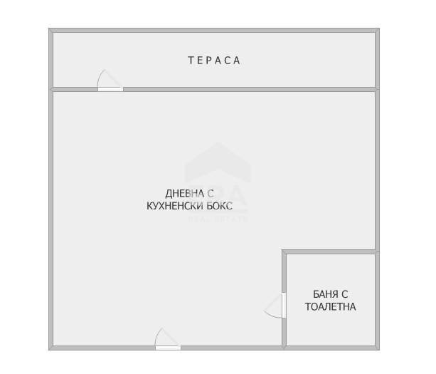 One-room apartment Burgas (neighborhood Сарафово) - floor plans 1