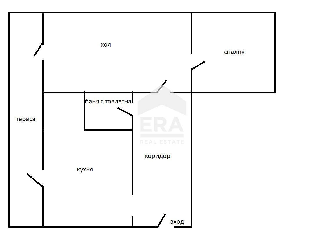 Two-room apartment Sofia (neighborhood Надежда 2) - floor plans 1
