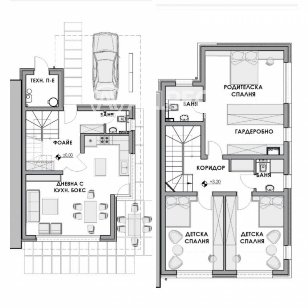 Independent house Elin Pelin city, Sofia - floor plans 1