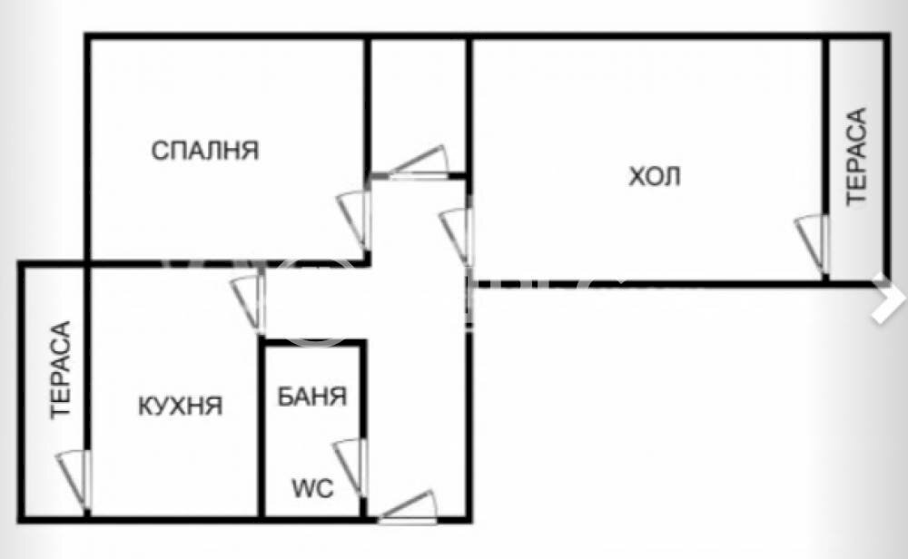 Three-room apartment Varna city, Varna - floor plans 1
