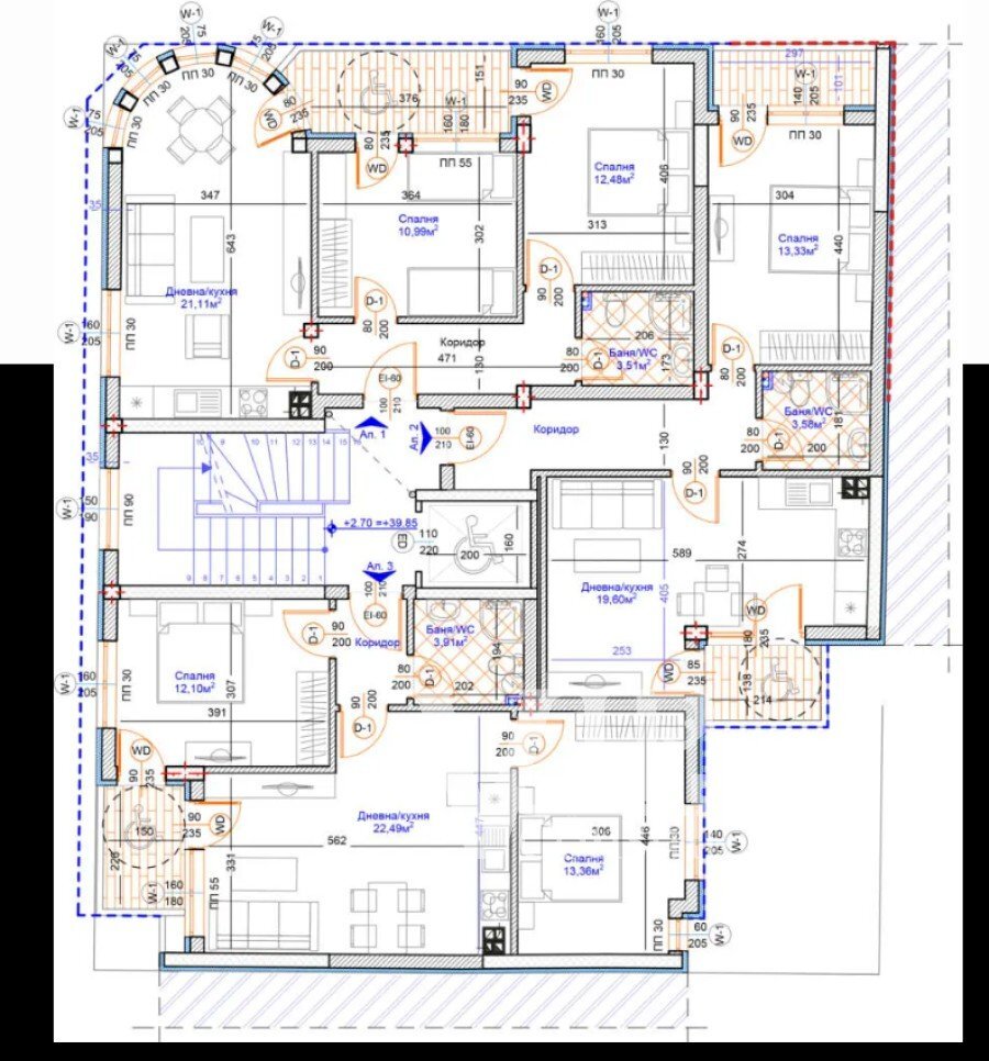 Two-room apartment Varna (neighborhood Общината) - photo 1