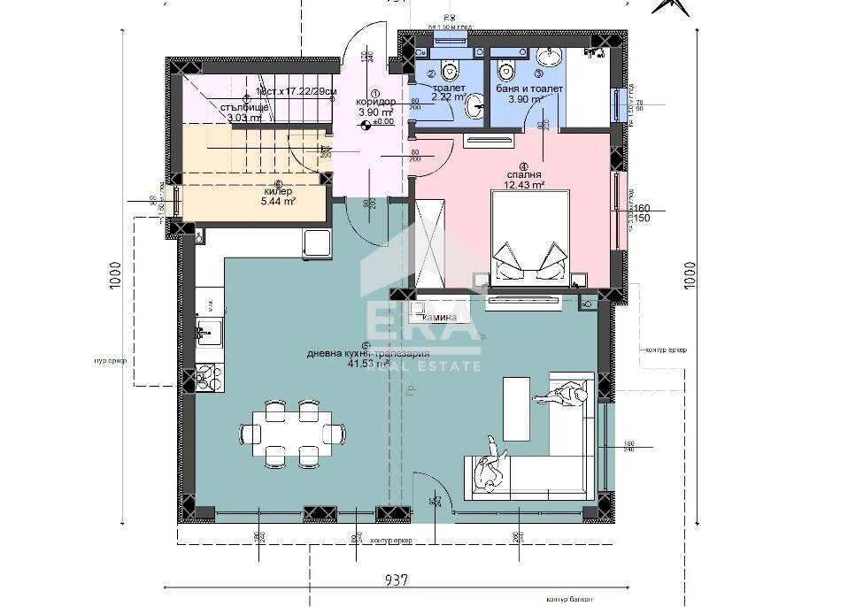 Villa Varna (zona Виница) - planimetria 1