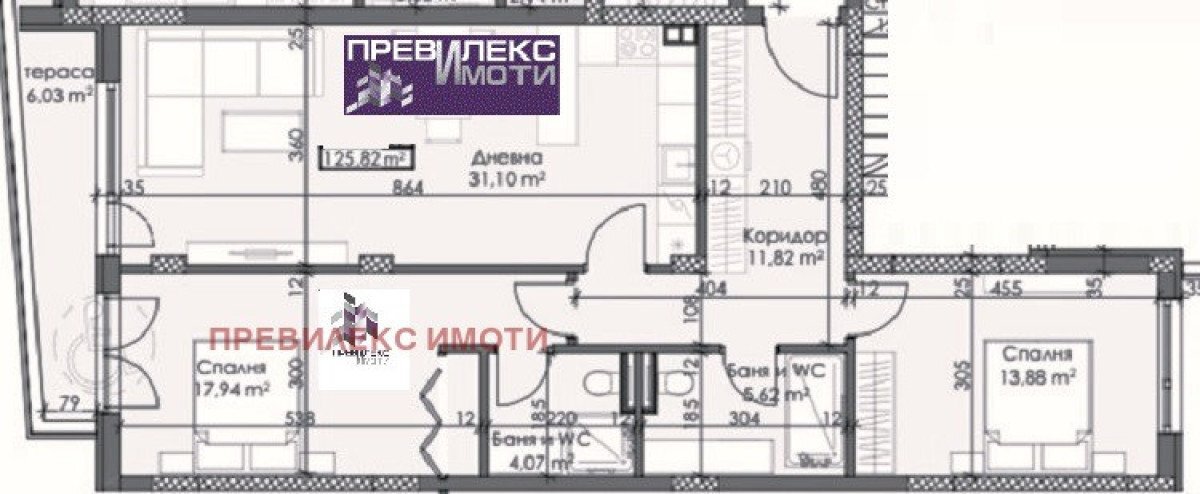 Three-room apartment Plovdiv (neighborhood Център) - photo 1