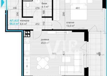 One-room apartment Varna (neighborhood Аспарухово) - photo 1