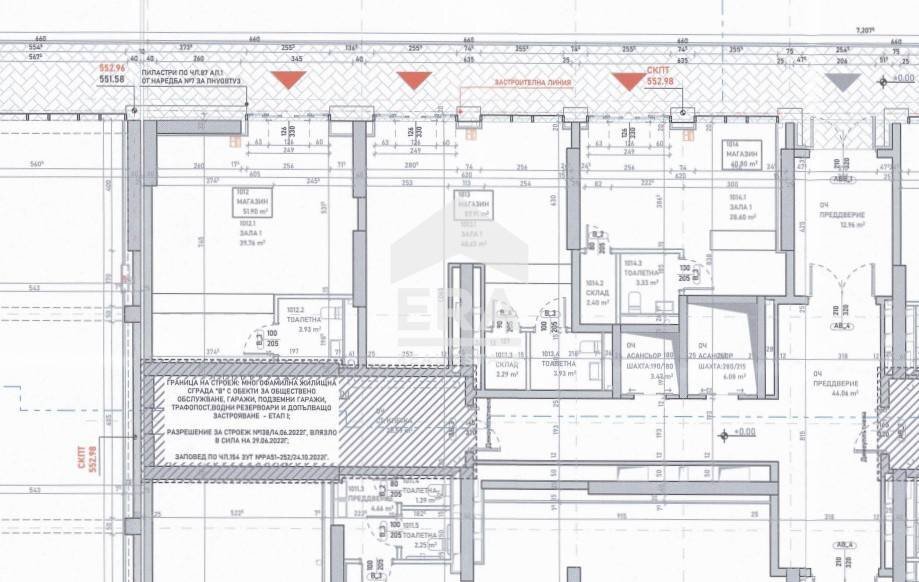 Shop Sofia (neighborhood Банишора) - floor plans 1
