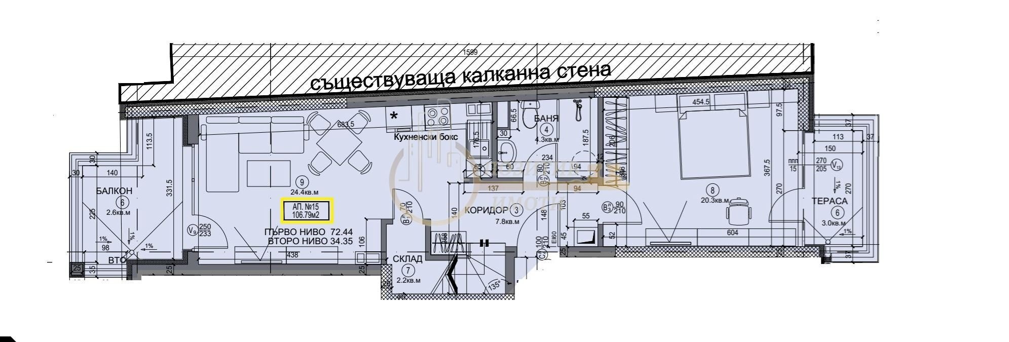 Двустаен София (квартал Бъкстон) - фото 1