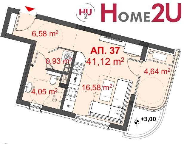 Monolocale Burgas (zona Крайморие) - foto 1